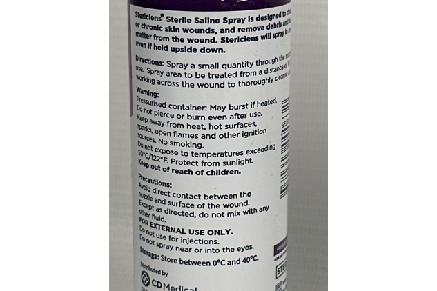 Stericlens Sterile Saline Spray - 100ml - NO LID