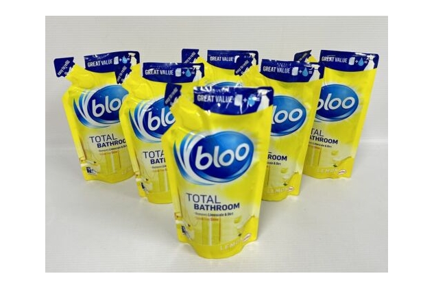 Bloo Total Bathroom Refill Concentrated Pouches 6 X 250ml Environmentally Friendly Reuse Empty Bottles