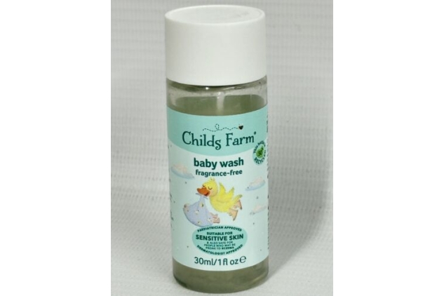 Childs Farm Travel Size Bottles Baby Wash, Bath Bubbles & Moisturiser 9 X 30ml