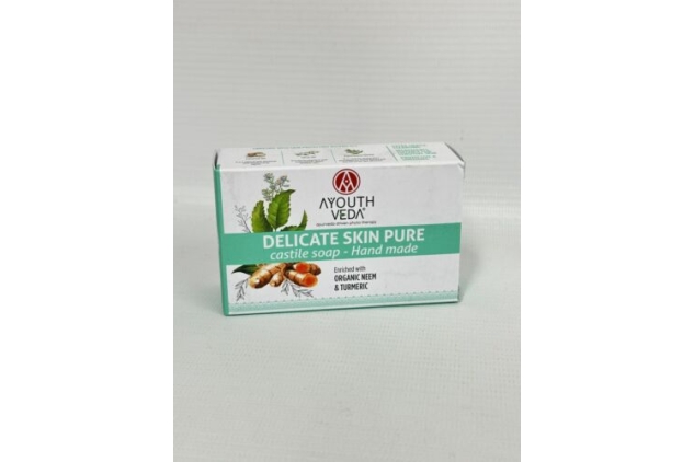 Ayouthveda Delicate Skin Pure Castile Soap 1 X 110g Bar