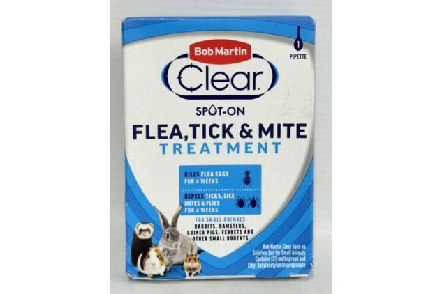 Bob Martin Spot On Flea Treatment for Small Pets Rabbits Hamsters & Guinea Pigs