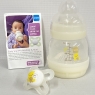 MAM Easy Start Self Sterilising Anti-Colic Bottle, Baby Bottle with Slow Flow MAM Teat Size 0, Newborn Essentials 130ml