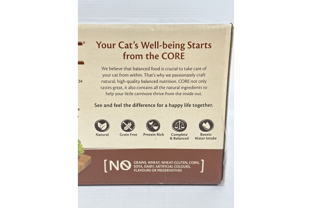 Wellness CORE Signature Selects, Wet Cat Food, Cat Food Wet in Sauce, Grain Free Cat Food, High Meat Content, Shredded Boneless Chicken & Turkey, 24 x 79 g