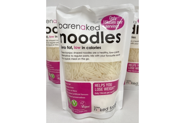 BareNaked Konjac Noodles, Healthy and Low Calorie Pasta Alternative - Pack of 6 x 380g | Best Before Date 05/07/2024