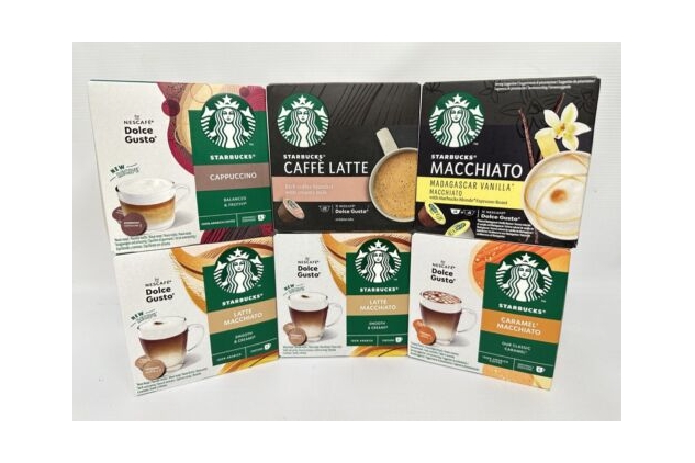 STARBUCKS White Cup Variety Pack Nescafe Dolce Gusto Coffee Pods | 72 Capsules | Best Before Date 30/06/2024