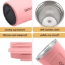 Insulated Coffee Cup Senelux Double Walled Stainless Steel Vacuum Mug 380ml Pink