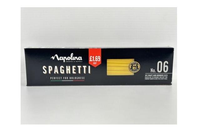 Napolina Spaghetti No.06 | Perfect For Bolognese | 12 X 500g Bulk Case Buy | BBE 05/2026