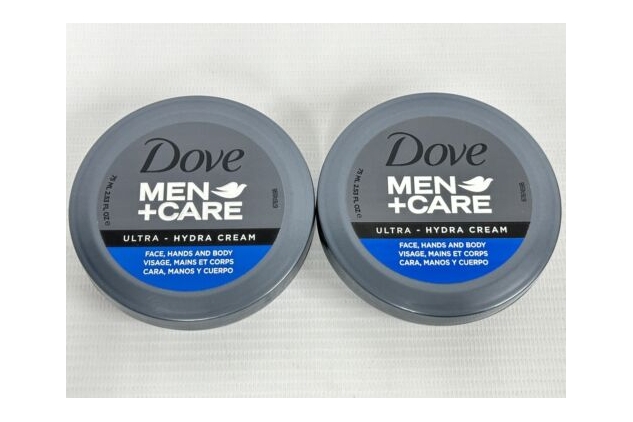 Dove Men Ultra Care Hydra Cream Face, Hand And Body, 75 ml (Pack of 2)