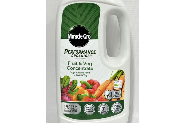 Miracle-Gro Performance Organic All Purpose Liquid Concentrate Food 2 X 1 Litre