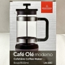 Cafe Ole LM-08C Moderno 800ml Cafetiere French Press Coffee Maker 6-Cup Black