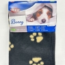 Trixie Beany Fleece Blanket, 100 X 70 cm, Black Dog Paw Print Pattern Size S-M