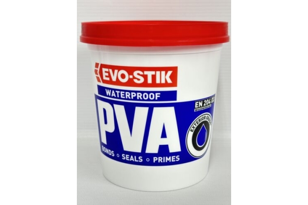 EVO-STIK Waterproof PVA Building Glue Bonds Primes Seals 1 Litre Exterior Grade