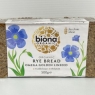 Biona Organic Rye Bread Omega Golden Linseed 6 X 500g Wholegrain No Added Yeast | Best Before Date 15/06/2024