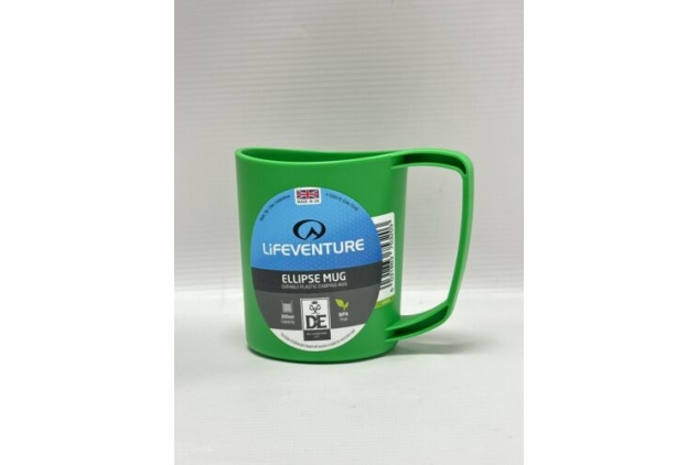 Lifeventure Ellipse Plastic Mug For Camping, Travel & Outdoor One size Green