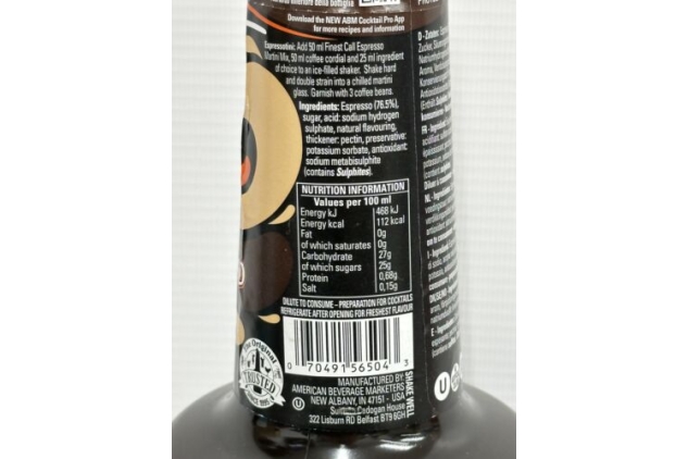 Finest Call Espresso Martini, Premium Pre-Made Cocktail Mix, 1 Litre