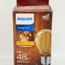 Philips LED Premium Classic A60 Gold Light Bulb[E27 Edison Screw]48W, Warm 600Lu