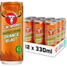 Carabao Energy Drink Orange Blast Flavour 12 X 330ml Cans Low Calorie