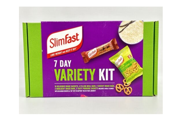 Slimfast 7 Day Variety Kit Healthy Snack Box Balanced Diet | Drink Sachets Bars | Best Before Date 31/07/2024