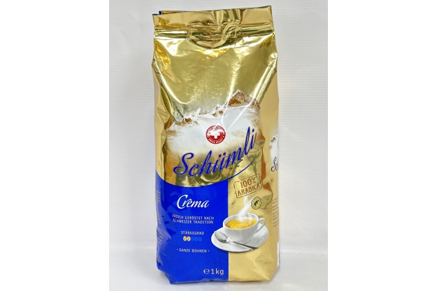 Schumli Crema Whole Beans 1kg - Intensity 2/5 | Best Before Date 31/03/2024