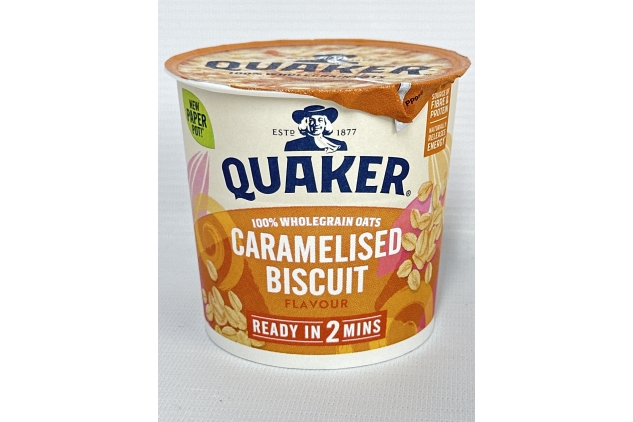 Quaker Oat So Simple | Caramelised Biscuits Porridge Pots, 57 g, Pack of 8 | Best Before Date 13/07/2024