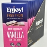 Enjoy Vanilla Soft Centre Filled Dark Chocolate Bar 12 X 70g | Best Before Date 06/07/2024