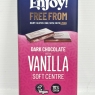 Enjoy Vanilla Soft Centre Filled Dark Chocolate Bar 12 X 70g | Best Before Date 06/07/2024