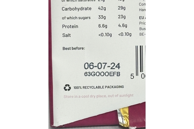 Enjoy Vanilla Soft Centre Filled Dark Chocolate Bar 12 X 70g | Best Before Date 06/07/2024