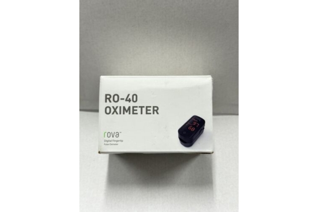 Rova Pulse Oximeter Portable Finger Oximeter Heart Rate Monitor Two Way LED Disp