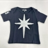 Phunky Buddha Baby T-shirt Black With Silver Star 6 - 12 Months 100% Cotton