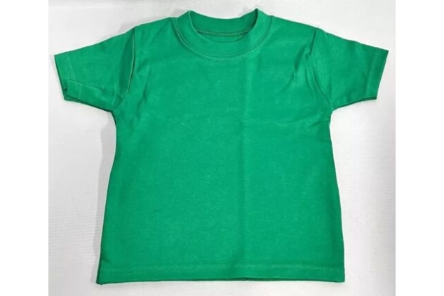 Plain Baby Green T Shirt 3-6 Months 100% Cotton (1-Piece)