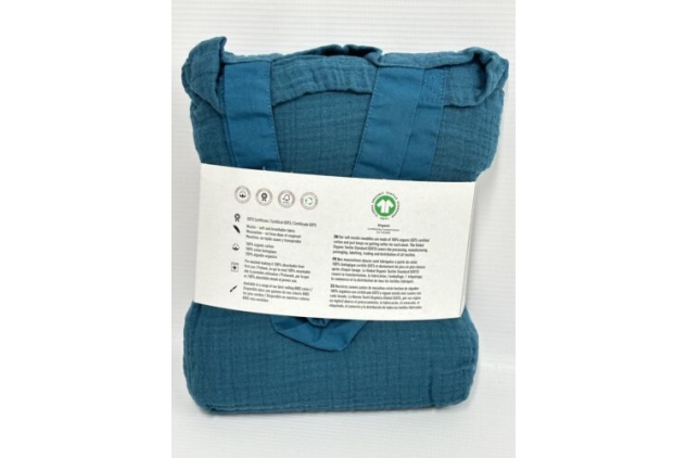 Bibs Muslin Cuddle Swaddle Wrap Newborn Blanket 100% Organic Cotton 120x120cm