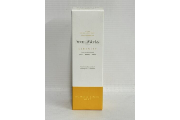 Aromaworks Serenity Room Mist Lemongrass & Geranium 100ml