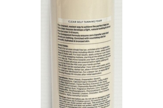 Bali Body Light Zero Transfer Clear Self Tanning Mousse 200ml