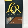 LOR 100 Nespresso Compatible Capsules Forza (10 Packs, 100 Coffee Pods Total)