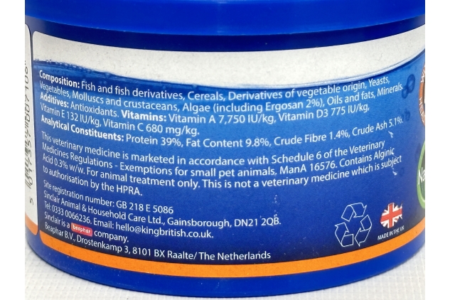 King British | Goldfish Flake With Immuno Health Booster | Complete Food for Coldwater Fish | Helps Prevent Infection and Disease | Includes Essential Vitamins | 2 X 28g