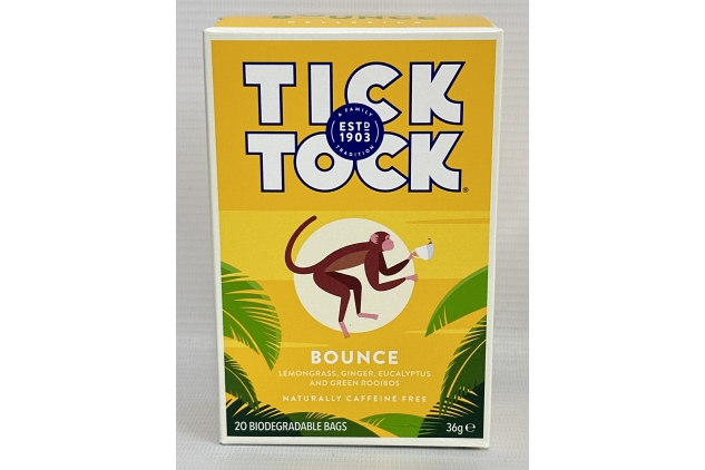 Tick Tock Wellbeing Bounce, 20 Teabags (Pack of 6, 120 Teabags)