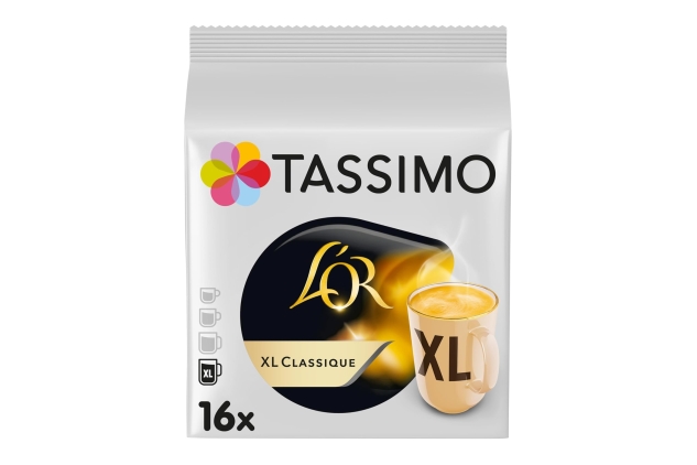 Tassimo L'OR XL Classique Coffee Pods x16 (Pack of 5, Total 80 Drinks)