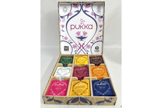 Pukka Herbs Herbal Tea Selection Box | Organic Gift | Eco-Friendly Tea Collection | Sharing Selection | 45 Sachets | 9 Flavours