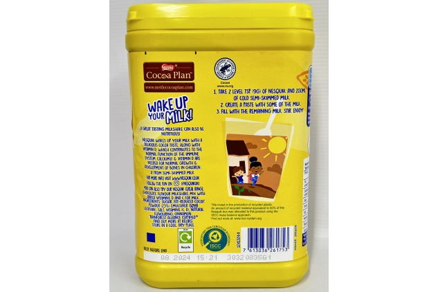 Nesquik Chocolate Flavoured Milkshake Powder 1kg Tub