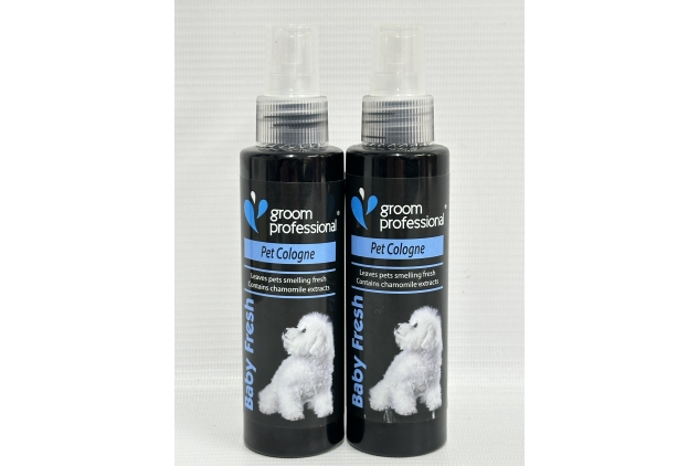 Groom Professional Baby Fresh Pet Cologne 2x100ml Spray Bottle Handy Travel Size