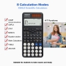 OSALO Scientific Calculator 417 Function 2 Line 10+2 Digits Written Display Solar and Battery Calculators for Students Secondary School College Black (OS 991ES Plus 2nd Edition)