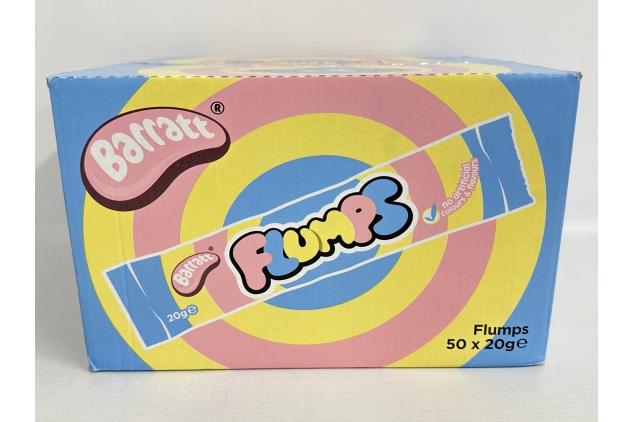 Barratt Flumps 50 x 20g Vanilla Flavour Fluffy Mallow Twists