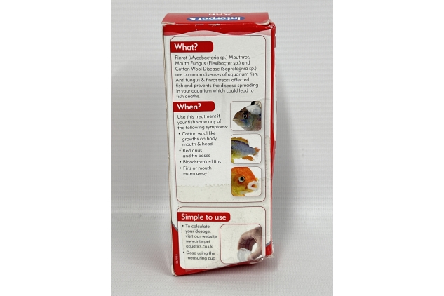 Interpet Anti Fungus and Finrot Aquarium Fish Treatment, 100 ml | Damaged Outer Box