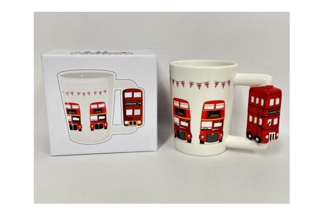 Red London Route-Master Bus Handle Tea & Coffee Mug Novelty Gift Present Fun Mug