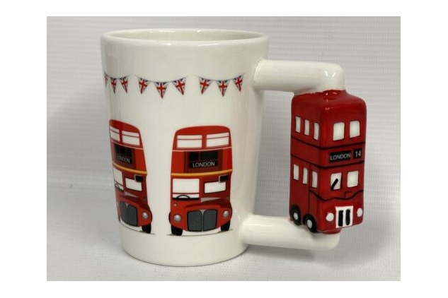 Red London Route-Master Bus Handle Tea & Coffee Mug Novelty Gift Present Fun Mug