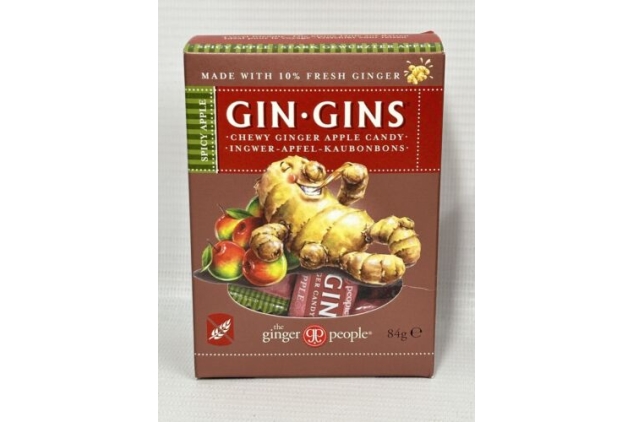 Gin Gins Chewy Ginger Spicy Apple Candy Sweet 4 X 84g Packs | The Ginger People