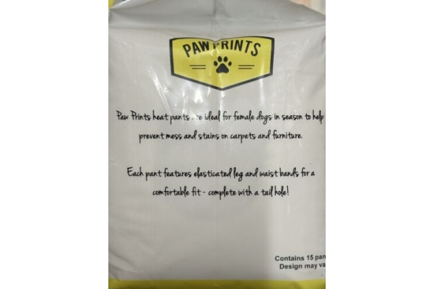 Heat Pants For Female Dogs In Season Helps Prevent Mess Stains On Carpet 2 X 15