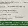 Upgradeable Manual Cat Door Flap Adjustable Frame Compatible With Most Doors