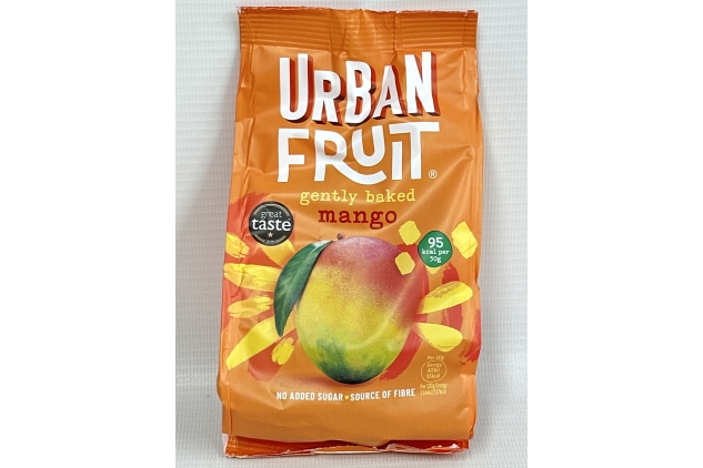 URBAN FRUIT Mango - Sharing Pack - Gently Baked Fruit - Healthy - Vegan - 6 x 100g