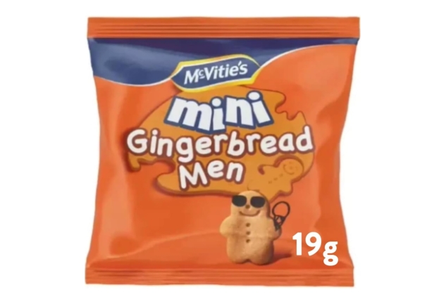 McVitie's Minis Bulk Box Biscuits - Gingerbread Men, Iced Gems and Penguins, 572 g (28 Packs) BEST BEFORE DATE 11/05/2024